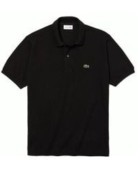 Lacoste - Marl L1212 Polo Shirt Black - Lyst