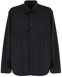 Costumein - Camicia nera in lana - Lyst