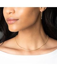 CARDEN AVENUE Ashtin - 14kt Gold Filled Curved Bar Necklace - Metallic