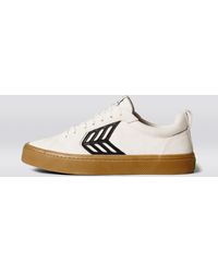catiba pro skate vintage white suede and canvas bl