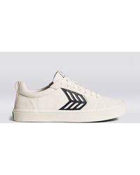 catiba pro skate vintage white suede and canvas bl