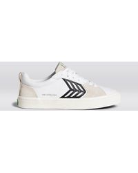 catiba pro skate vintage white suede and canvas bl