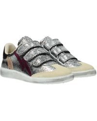 silver isabel marant sneakers