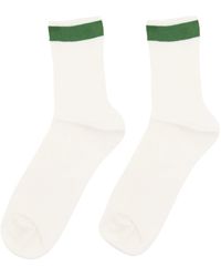 Valentino Bicolor Socks - White