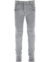 balmain biker jeans sale