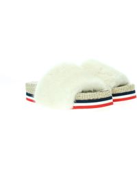 Moncler Beige Slippers And Clogs Evelyne - Multicolour