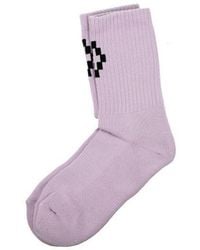Marcelo Burlon Socks Woman Violet - Purple
