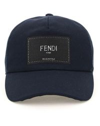 Fendi Blue Polyamide Cap (Baseball Hat) main image 1