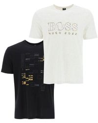 BOSS by HUGO BOSS Casual Topline 2 T-shirt in White for Men - Lyst