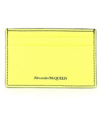 Alexander McQueen Neon Card Holder - Yellow