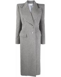GIUSEPPE DI MORABITO Single-breasted Wool-blend Coat - Gray
