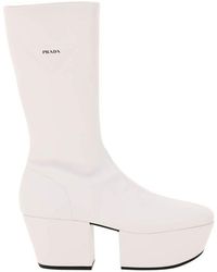 Prada Over-the-knee boots for Women - Up to 55% off at Lyst.com