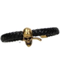 Alexander McQueen Bracelets Men Black
