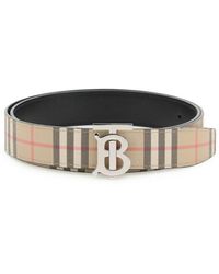 Burberry Vintage Check Reversible Belt - Multicolour