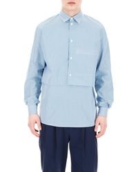 Goetze Grant Double Layered Bib Shirt - Blue