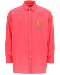 Jacquemus - Shirt With Flower Patch - Lyst