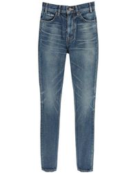 Celine Denim Union Wash Slim Jeans in Blue | Lyst