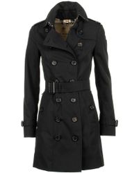 Burberry The Sandringham – Mid-length Trench Coat - Black