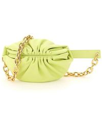 Bottega Veneta The Pouch Mini Chain Belt Bag - Green