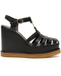 celine espadrille wedge sandals
