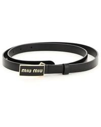 Miu Miu Belts for Women - Up to 26% off at Lyst.com