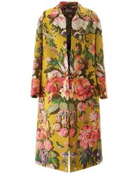 Dries Van Noten Oversized Jacquard Coat - Multicolour