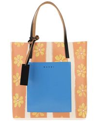 Marni Daisy-print Shopping Bag | Lyst