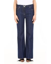 Valentino V Gold Jeans - Blue