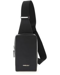 Ambush Leather Crossbody Bag - Black