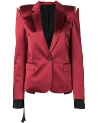 Unravel Project Deconstructed Blazer - Red