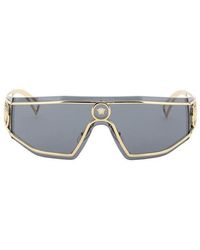 Versace Medusa Shield Sunglasses - Grey