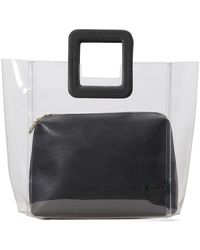 STAUD Shirley Handbag Clear - Black