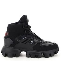 Prada Cloudbust Thunder High Sneakers - Black
