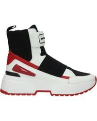 michael kors cosmo printed leather trainer