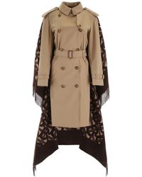 Burberry Trench Coat With Monogram Cape - Multicolour