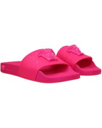 versace slippers pink