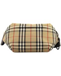 Burberry Md Sonny Medium Vintage Check Bonded Cotton Bum Bag - Natural