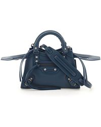 Balenciaga Neo Classic City Mini Leather Bag - Blue