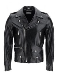 Saint Laurent Biker Leather Jacket - Black