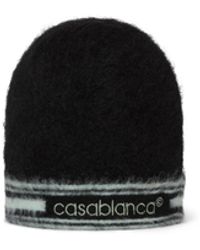 Casablanca Paris - Bonnet En Mohair À Rayures - Lyst