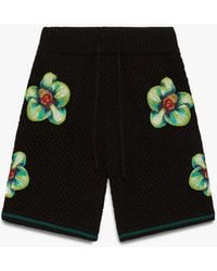 Casablanca Paris - Short En Crochet Brodé Glitch Orchid - Lyst