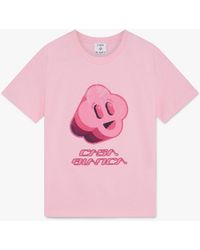 Casablanca Paris - Embellished Cc Smile Fitted Short Sleeve T-Shirt, By - Lyst