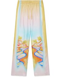 Casablanca Paris - Pantalon En Soie Psychedelic Nirvana - Lyst