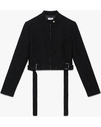 Casablanca Paris - Sequin Tweed Cropped Jacket, Size By - Lyst