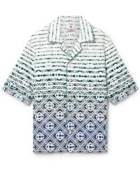 Casablanca Paris - Chemise À Manches Courtes En Tissu Éponge À Monogramme Dégradé - Lyst
