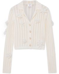 Casablanca Paris - Chemise En Maille Effet Dentelle Flower - Lyst