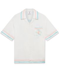 Casablanca Paris - Dance Joy Short Sleeve Silk Shirt, By - Lyst