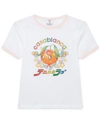 Casablanca Paris - T-Shirt À Manches Courtes Mascot Ringer - Lyst
