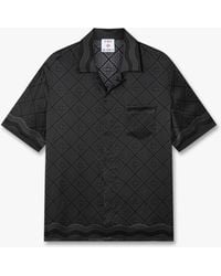 Casablanca Paris - Radiating Monogram Short Sleeve Silk Shirt, By - Lyst