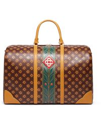 Casablanca Paris - Sac De Week-End Marron À Monogramme - Lyst